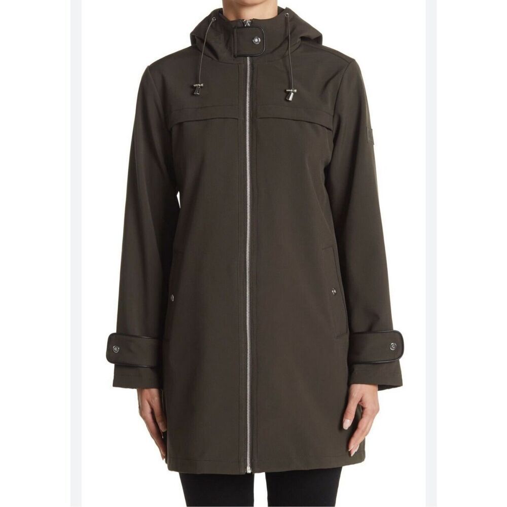 Lauren Ralph Lauren Green Water Resistant Hooded Fall Jacket Size XS